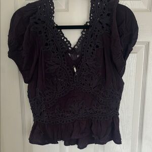 Free people cropped blouse